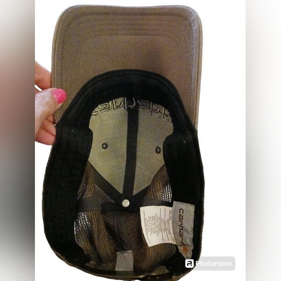 CARHARTT mesh back truckers cap. Mens. Color: Olive. - Picture 5 of 9